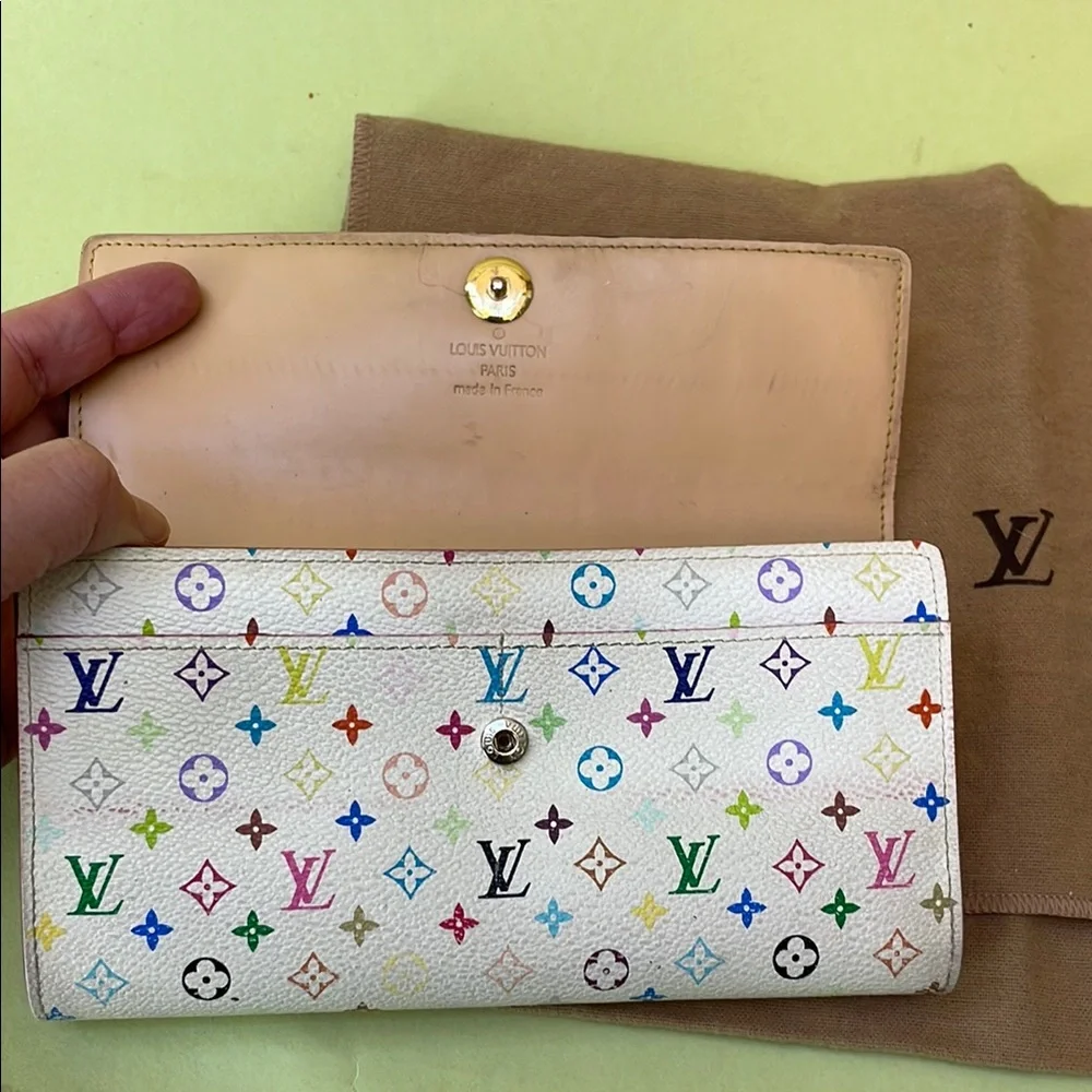 Vintage Louis Vuitton Iconic Takashi Murakami’s Monogram Multicolor Wallet